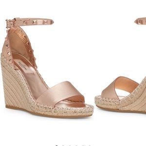 Valentino Rockstud Wedge Sandal